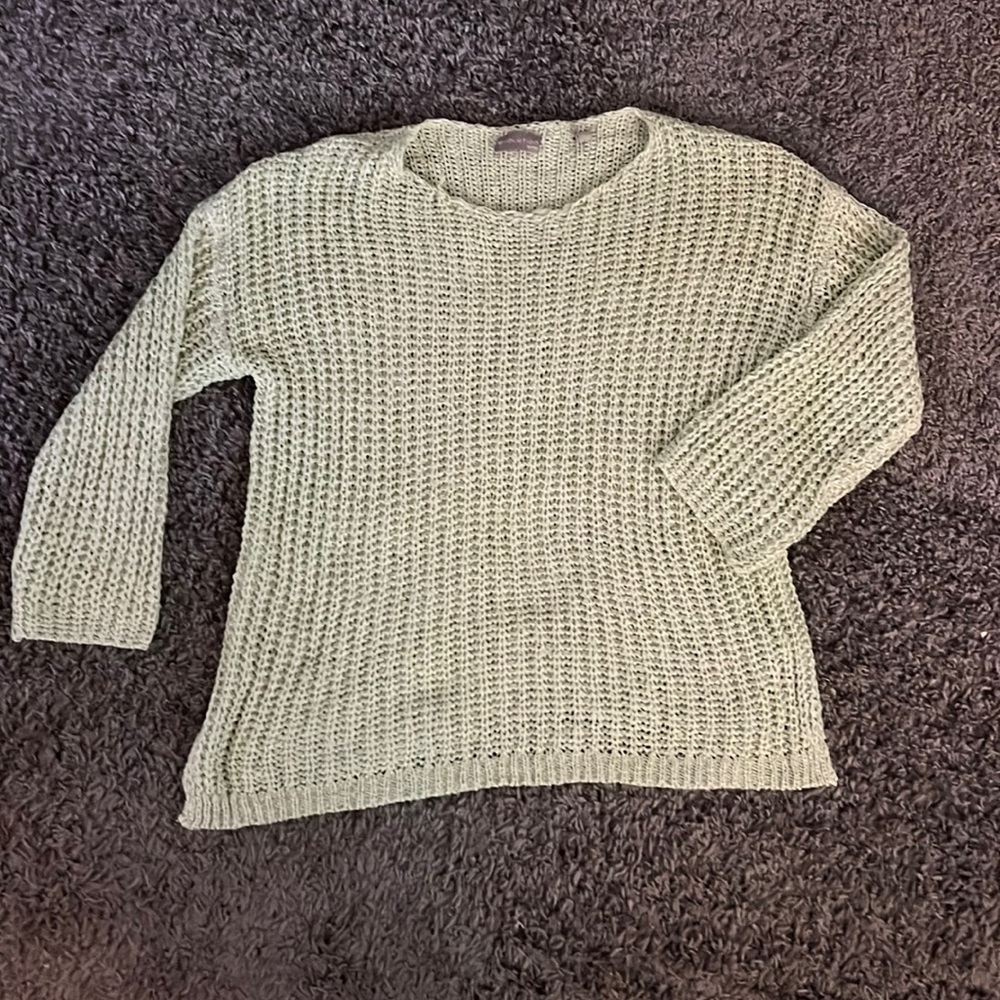 Womens Evolutuon by Cyrus sage green sweater size medium